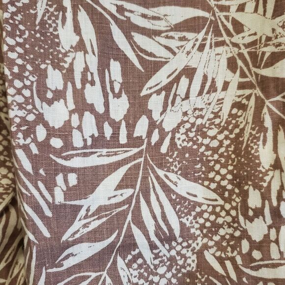 Christian Siriano | Linen High Waisted Wide Leg Cropped Pant | Size M - Picture 5 of 5